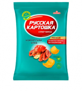 Чипсы Русская Картошка со вкусом Камчатского краба 140гр