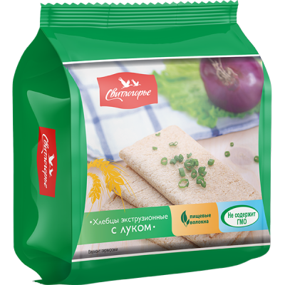 Хлебцы экструзионные с луком 55гр Свитлогорье