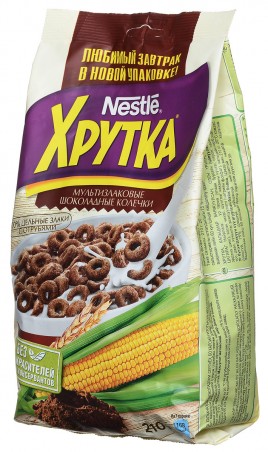 "NESTLE"Завтрак колечки шоколадные Хрутка 210г