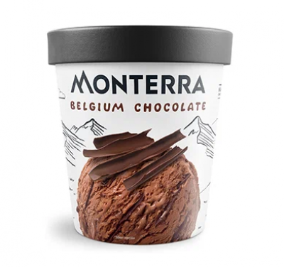 Мороженое Монтерра Бельгийский Шоколад 480мл стакан