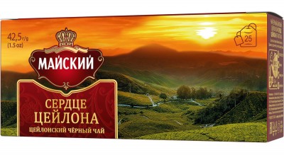 Чай Майский черный Сердце цейлона 25пак