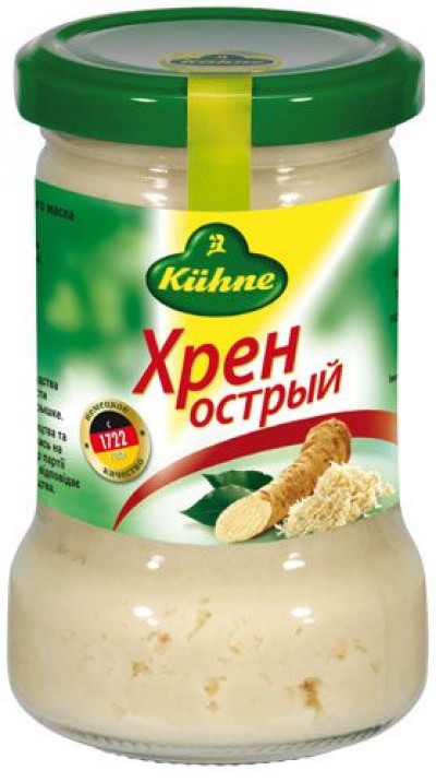 Хрен острый "KUHNE" 140г ст/б