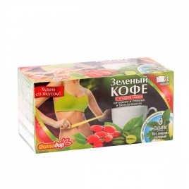 Зеленый Кофе с ягодами годжи 20пак.Фитодар