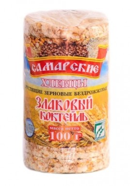 Хлебцы Самарские злаковый коктейль  100гр