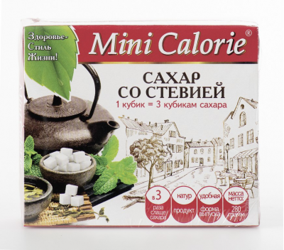 Сахар 1куб=3куб.со стевией 280гр.