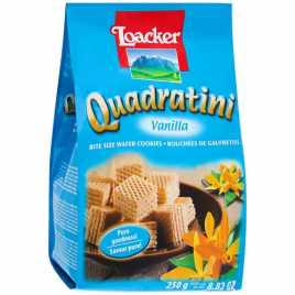 Вафли Квадратини Ваниль 250гр Loacker