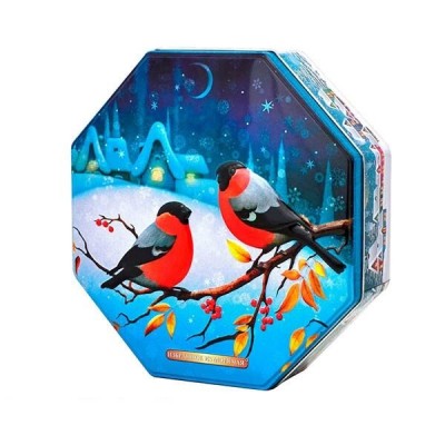 Чай ИМЧ Восьмиугольник Снегири 100гр ж/б