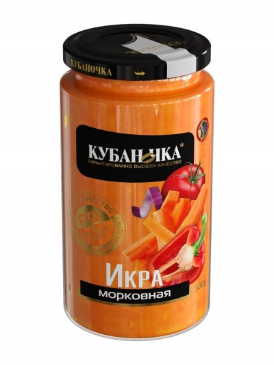 Икра морковная 500гр ст/б Кубаночка