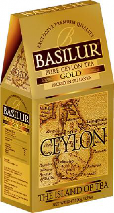 Чай Basilur Чайный остров Золотой 100г картон