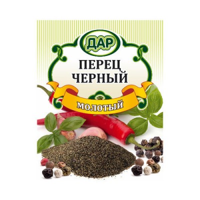 Перец черный молотый 50г. Дар