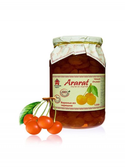 Варенье из белой черешни в/с 1250г ст/б Арарат