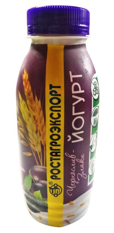 Йогурт Чернослив-злаки РАЭ 2,5% 290г