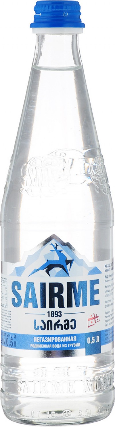Вода Саирме негаз. стекл. 0.5л.