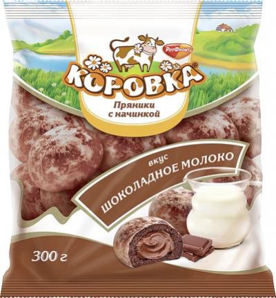 Пряники Коровка со вкусом шок. молока  300г
