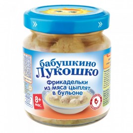 Бабушкино Лукошко Фрикадельки из мяса цыплят в бульоне с 8 мес. 100г