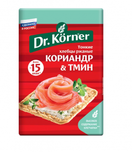 Хлебцы ржаные с кориандром и тмином 100гр Доктор Корнер