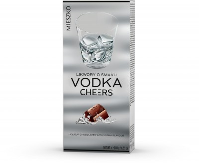 Конфеты в темном шоколаде со вкусом водки 180гр Миешко