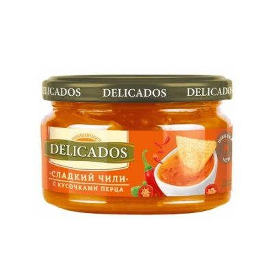 Соус деликатесный Сладкий чили  200гр DELICADOS cтекло