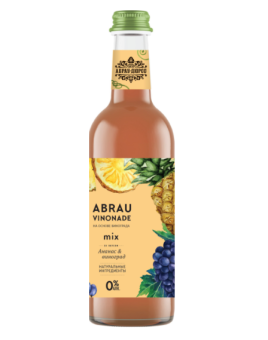 Напиток б/а с/г Абрау Винонад со вкусом ананаса и винограда 0,375мл ст/б