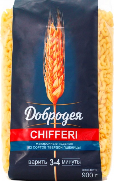 Добродея Макароны Чиффери 900гр