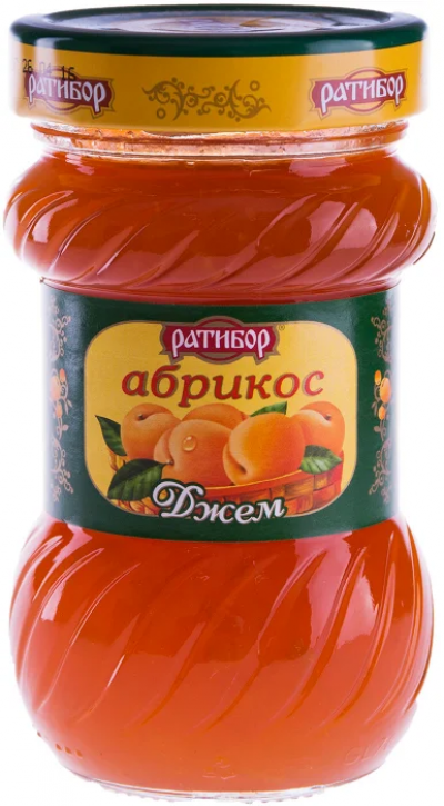 Джем абрикосовый Ратибор с/б 360г
