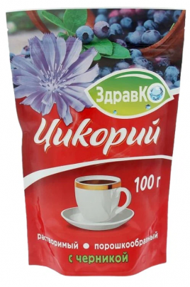 Цикорий растворимый Здравко с черникой 100гр м/у