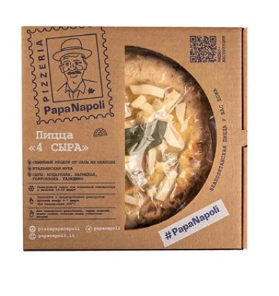 Пицца 4 сыра зам.300гр Papa Napoli