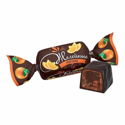 Конфеты желейные глаз. апельсиновые 1кг Яшкино