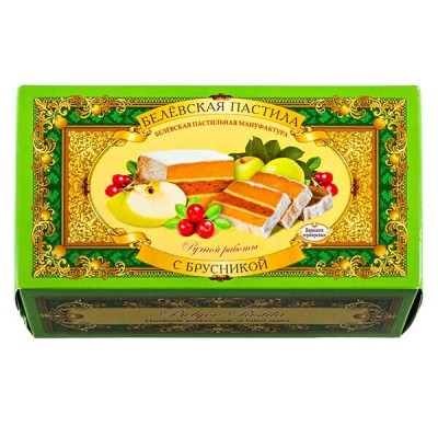 Пастила с брусникой 100г. Белевская