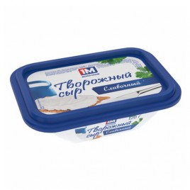 БЗМЖ Сыр творожный,сливочный 65% 120гр 1М Молочный