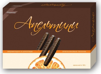 Мармелад Апельсиновые палочки в/ш 160г.