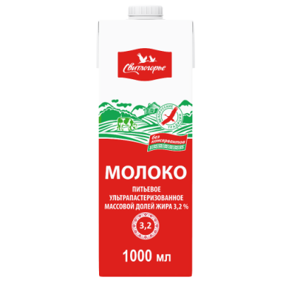 АКЦИЯ!!! БЗМЖ Молоко ультрап. 3,2% Свитлогорье ДМЗ 1л.