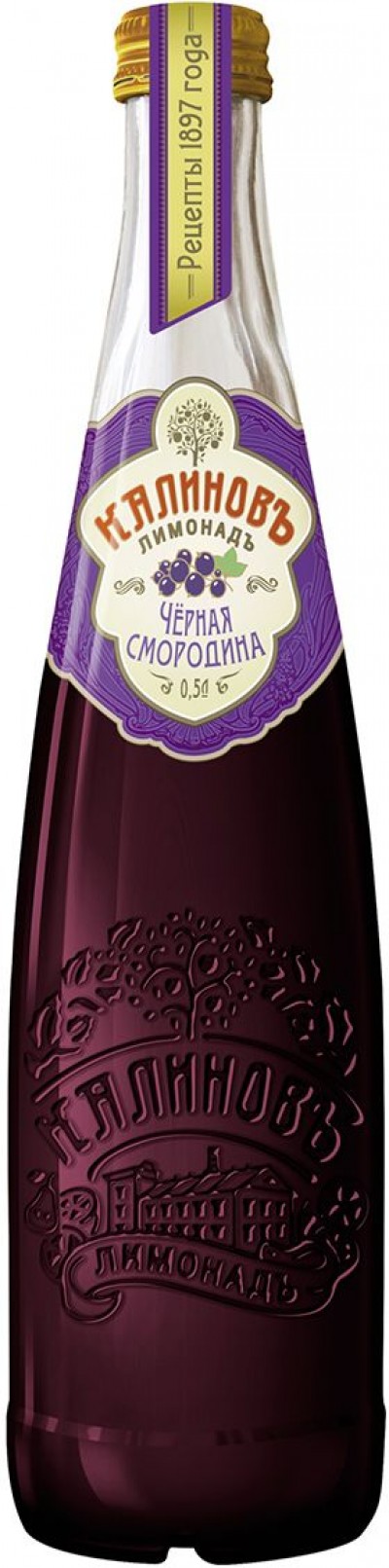 Калинов Лимонадъ Смородина стекло 0.5л.