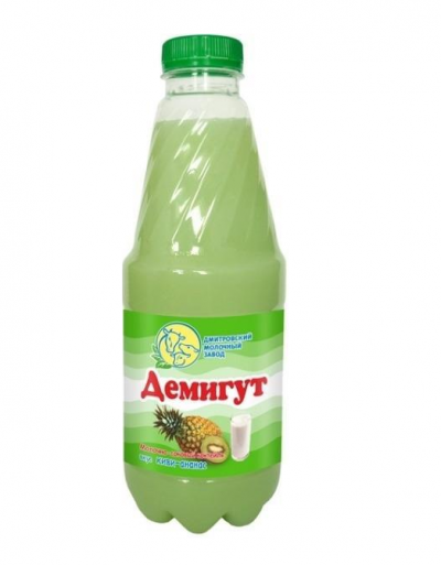 АКЦИЯ!!! БЗМЖ Напиток мол.с соком Демигут Киви-Ананас 0,93л пэт