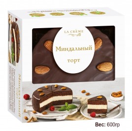 Торт Миндальный 600гр Ла Крем Дэлис