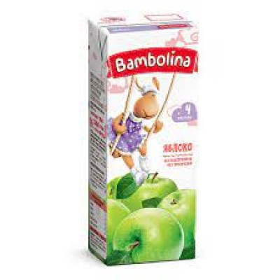 Сок Бамболина Яблоко с 4мес. 0,2л