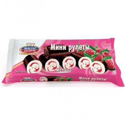 Мини рулеты малина МД 5 шт 175г