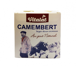 БЗМЖ Сыр Камамбер с белой плесенью 45% "Vitalat" 125г Россия