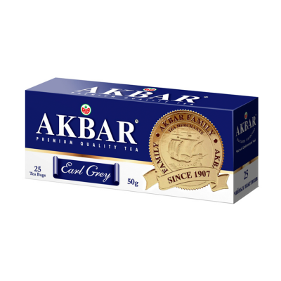 Чай Акбар черный с бергамотом 25пак 50гр