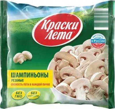 Шампиньоны резаные Краски лета 0,4кг