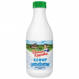 БЗМЖ Кефир 3,2% Домик в деревне 900г. ПЭТ
