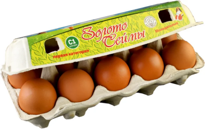 АКЦИЯ!!! Яйцо куриное столов.  С1 10шт Золото Сеймы