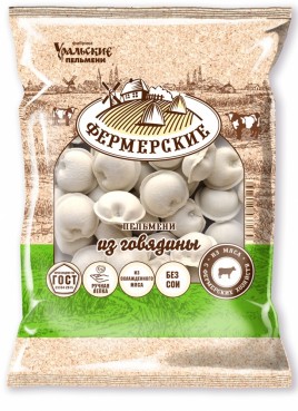 Пельмени Фермерские из говядины зам. 700гр ФУП