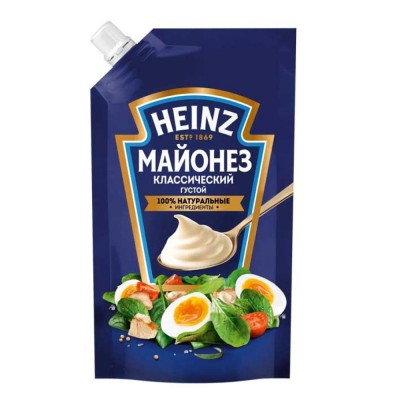 "HEINZ" Майонез классический 67% 500гр дой-пак