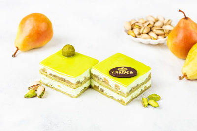 Пирожные-дуэт Груша с зеленым чаем 0,2кг У Палыча