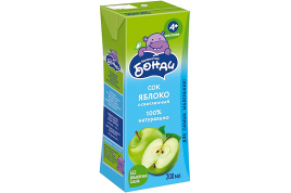 Сок Бонди бегемотик яблоко 200мл