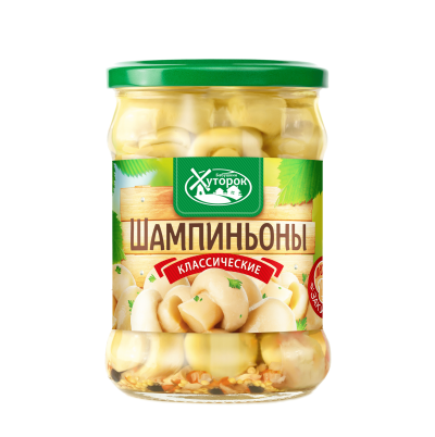 Шампиньоны Классические 450гр ст/б Хуторок