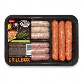 Колбаски Ассорти Гриль Бокс охл. лот. 400гр Самсон