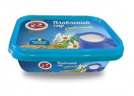 БЗМЖ Плавленый сыр сливочный  55% 180гр ванночка Джанкойский