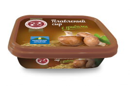 БЗМЖ Плавленый сыр с грибами 55% 180гр ванночка Джанкойский